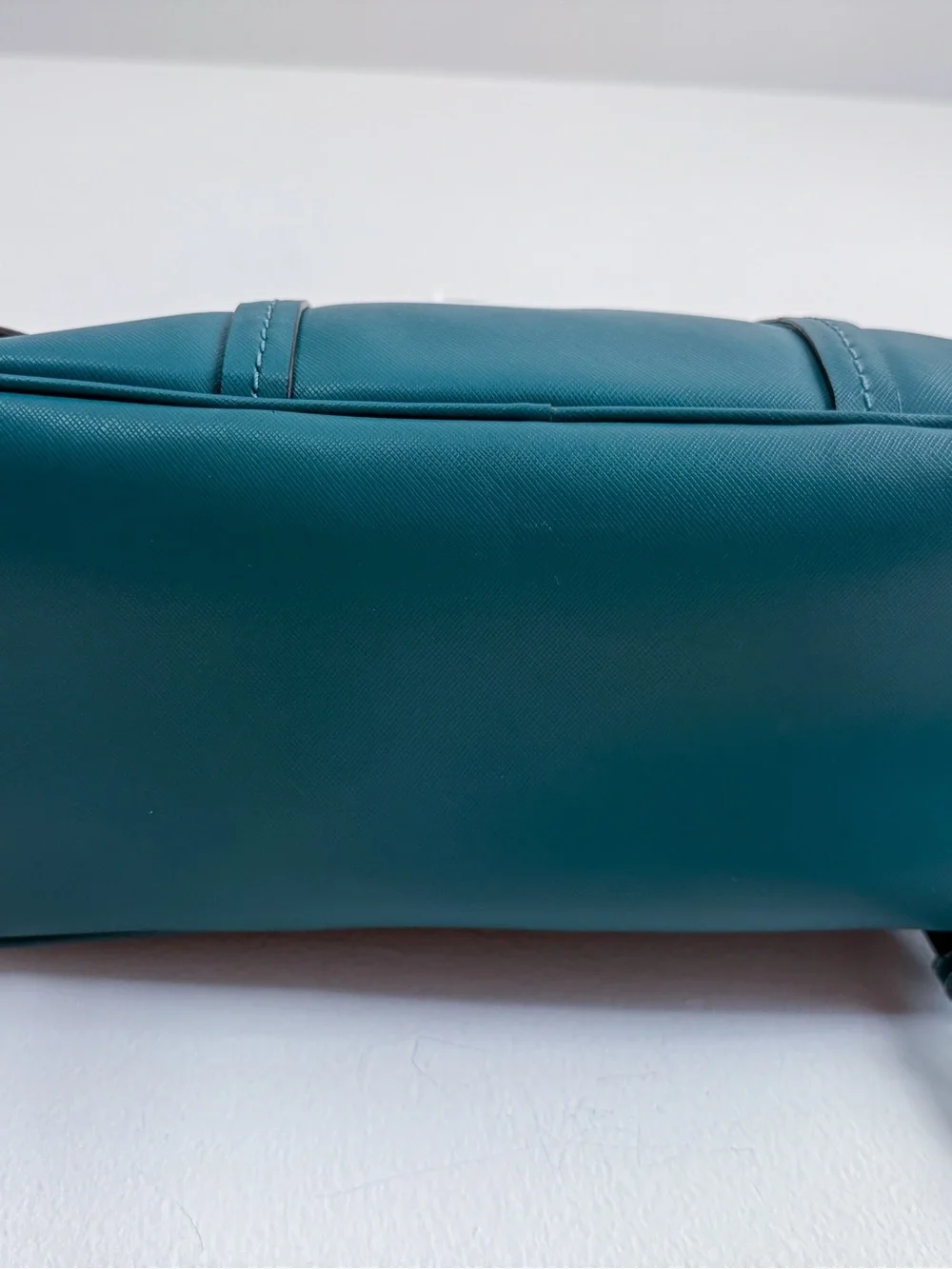 Jade green Coach Peyton leather Cora domed satchel